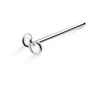 Infinity Silver Straight Nose Stud NSKA-382